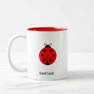 Good Luck Ladybug Two-Tone Coffee Mug