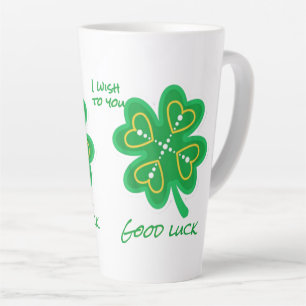 Good luck latte mug