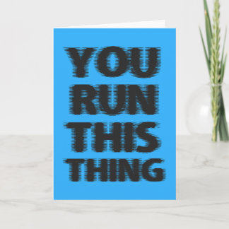 Good Luck Marathon Runner Card