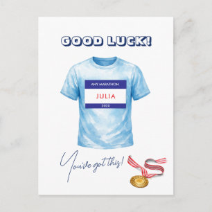 Good Luck Marathon Runner Sportsman Sportswoman Postcard