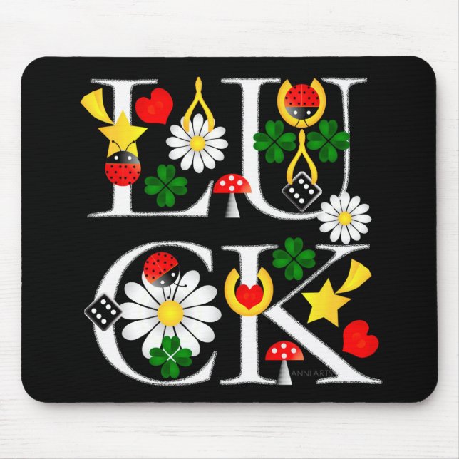 Good Luck Mouse Mat (Front)