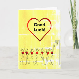 Good Luck Netball Greeting Card