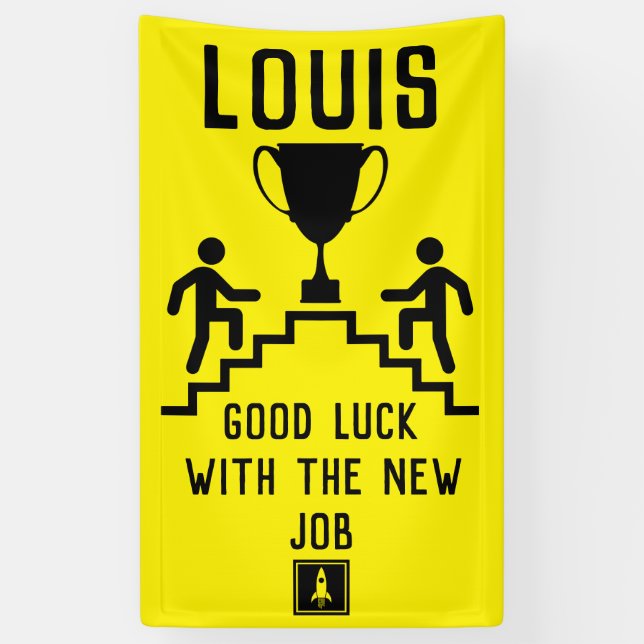 Good Luck New Job Banner (Vertical)