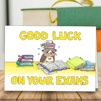 Good Luck on your Exams Greeting Card