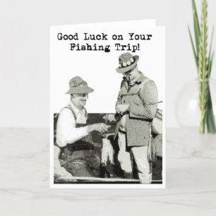 Good Luck on Your Fishing Trip Card