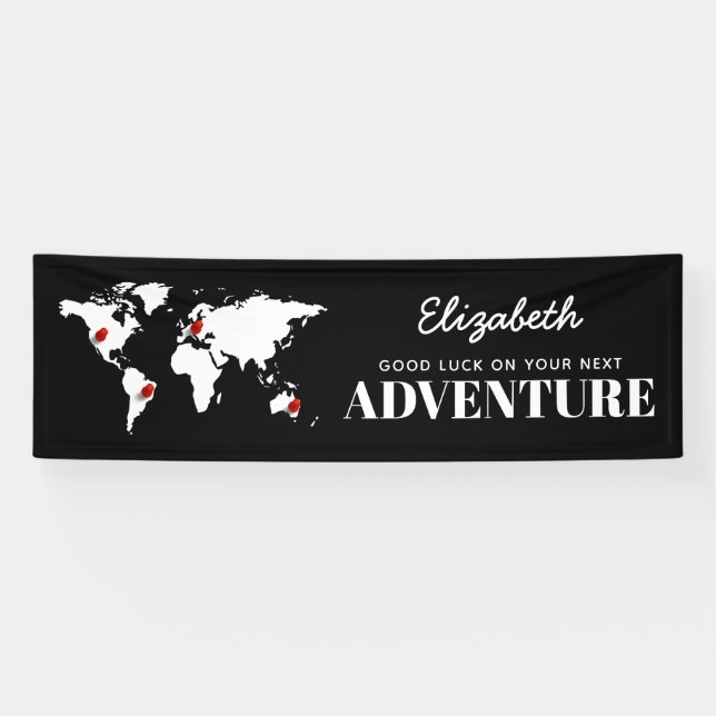 Good Luck On Your Next Adventure | Bon Voyage Banner (Horizontal)
