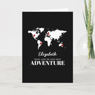 Good Luck On Your Next Adventure   Bon Voyage Card
