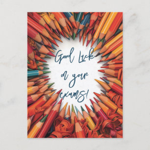 Good Luck on Your School Exams Postcard