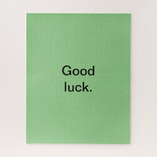 Good Luck or Your Words Puzzle Green Black