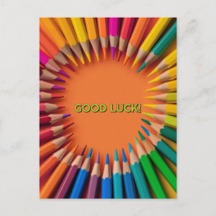Good Luck Pencils Back-to-School Postcard
