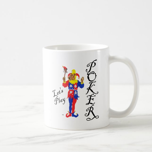Good Luck Poker Terrier Coffee Mug (Right)