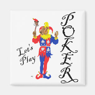 Good Luck Poker Terrier Magnet