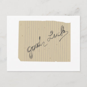 good luck postcard