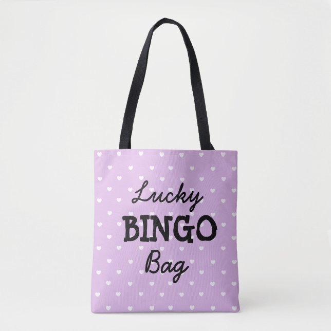 Good Luck PURPLE BINGO Bag (Front)
