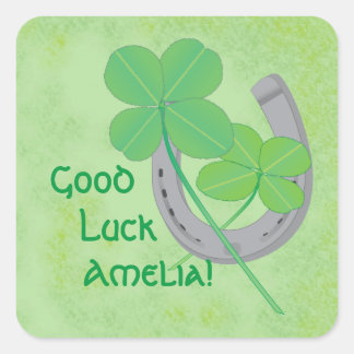 Good Luck Square Sticker