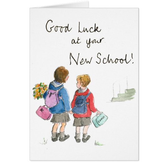 Good Luck - Starting School Card | Zazzle.co.uk