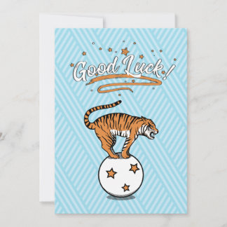Good Luck Tiger Flat Holiday Card