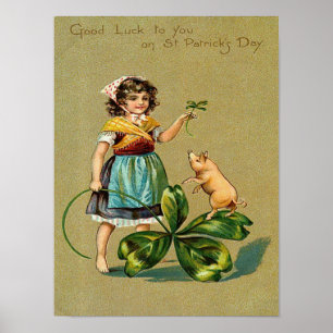 Good Luck to You on St. Patrick's Day Poster