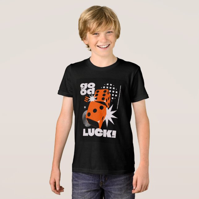 Good luck  Tri-Blend shirt (Front Full)