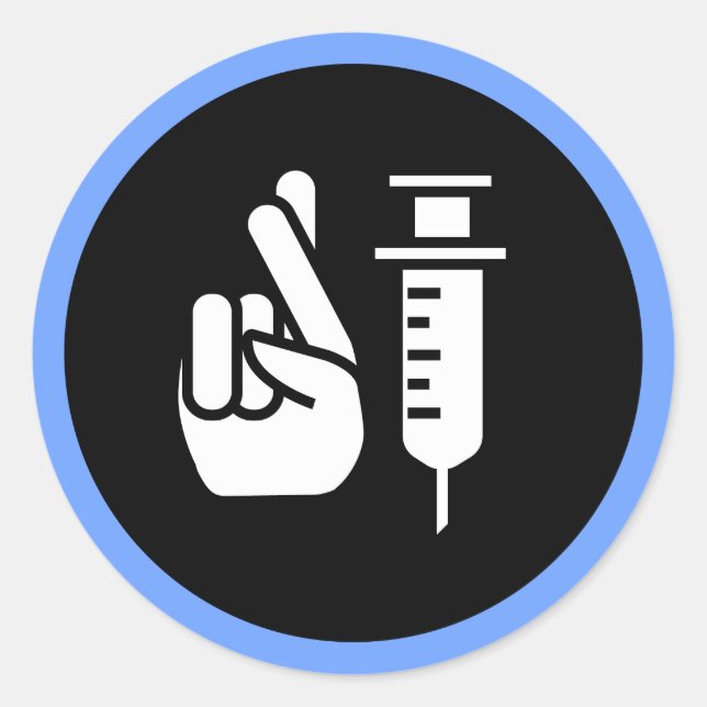 Good Luck Vaccines- Physician Classic Round Sticker (Front)