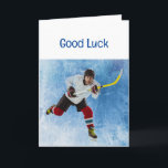 Good Luck Wishes Ice Hockey Sport Card<br><div class="desc">Good Luck Wishes Ice Hockey Sport</div>