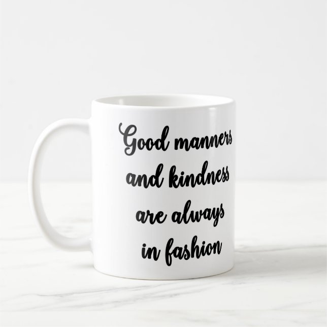 Good manners mug (Left)