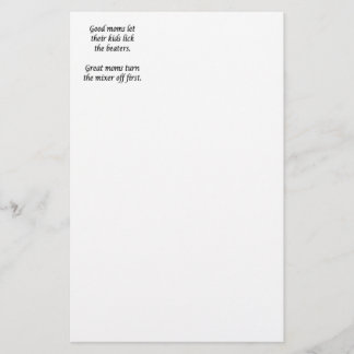 Good Moms Great Moms Stationery