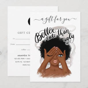 Good Mood Black Woman Gift Certificate