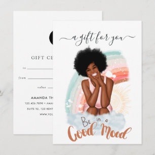 Good Mood Black Woman Gift Certificate