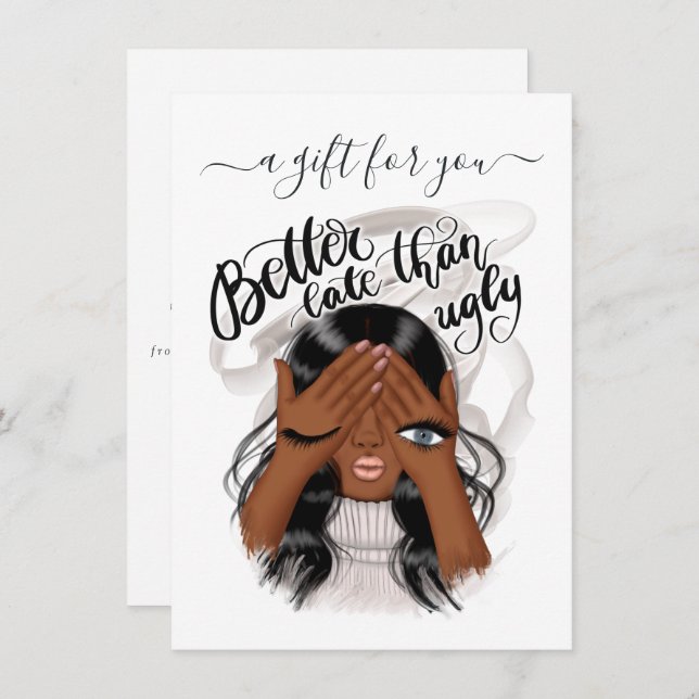 Good Mood Black Woman Gift Certificate (Front/Back)