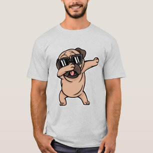 Good Mood Pug with Sunglasses Dabbing T-Shirt
