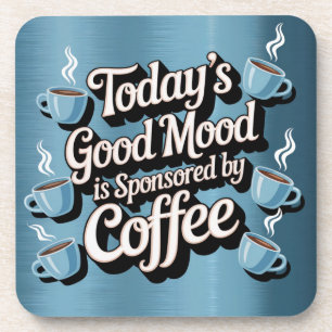 Good Mood Sponsored Blue Coaster Set