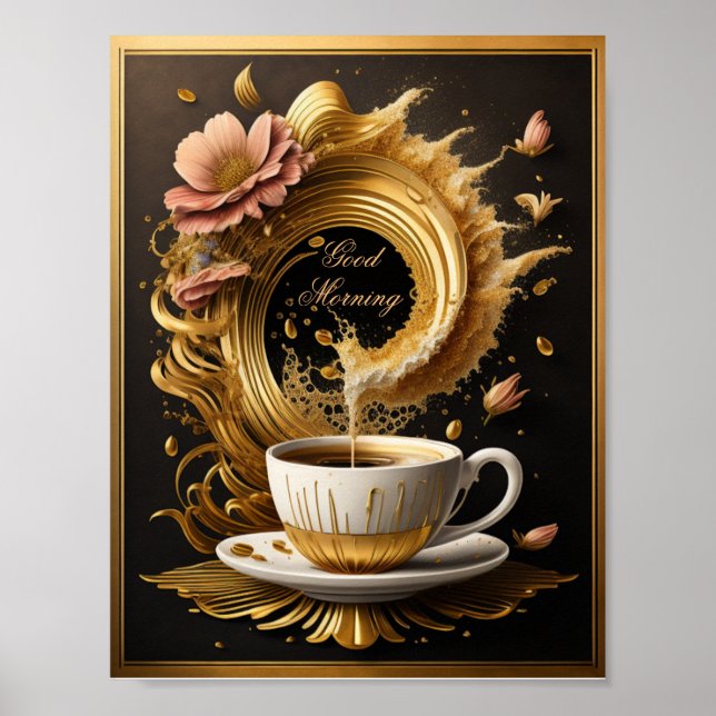 Good Morning Art Coffee Poster (Front)