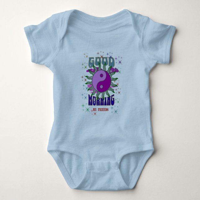GOOD MORNING , Baby Bodysuit (Front)