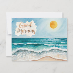 Good Morning Beach Life Card