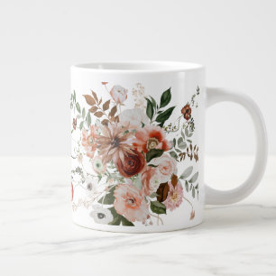 Good Morning, Beautiful Floral Bouquet Large Coffee Mug