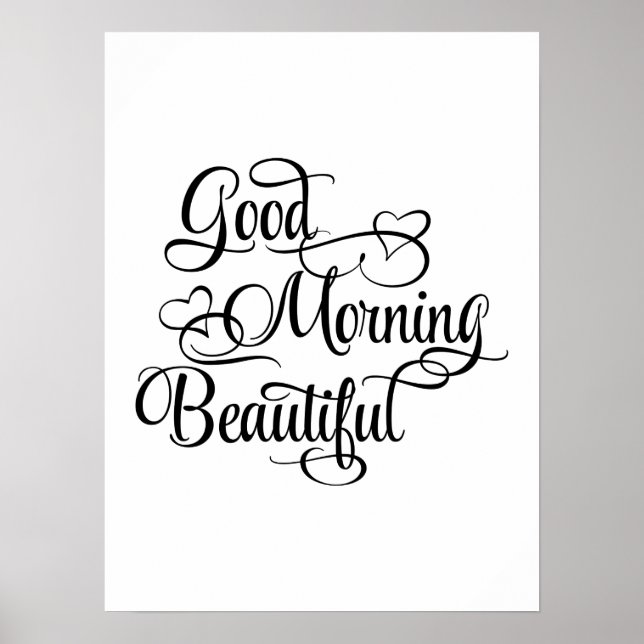 Good Morning Beautiful - Inspirational Poster (Front)