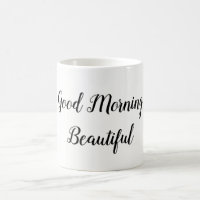Good Morning Beautiful Typography Love Quote