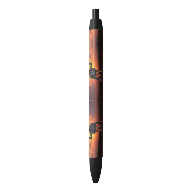 good morning black ink pen (Front Vertical)