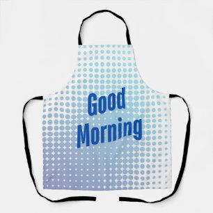 Good Morning Blue Dots Apron