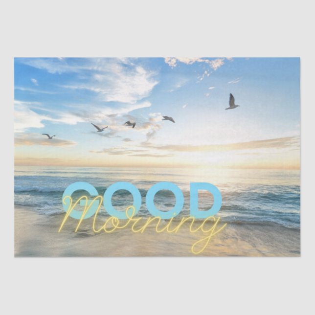 Good Morning Blue Sky Tissue Paper (Front)