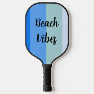 Good Morning Blue Striped Pickleball Paddle