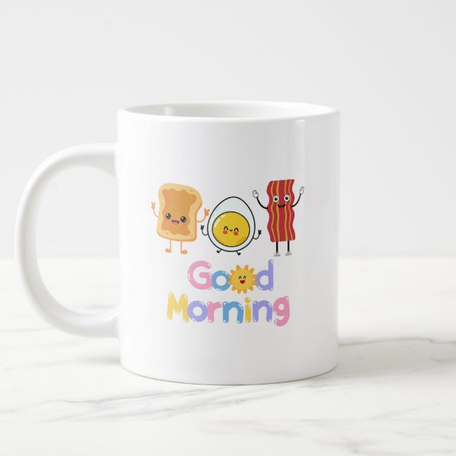 Good Morning Breakfast 😁 coffee speciality mug (Left)