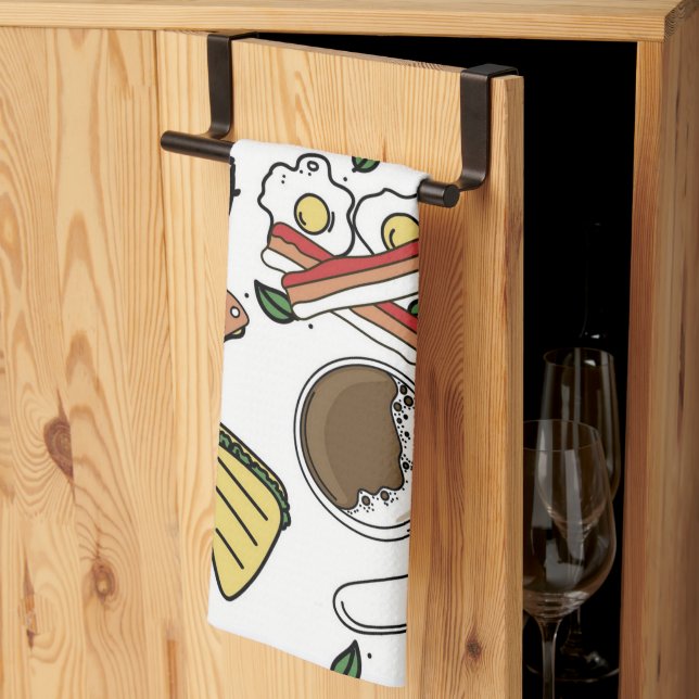 Good Morning Breakfast  Tea Towel (Thirds Fold)