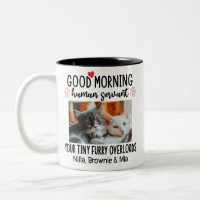 Good Morning Cat Human Servant Custom Funny Cat 