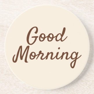 Good Morning Coasters – Minimalist Beige Kitchen 