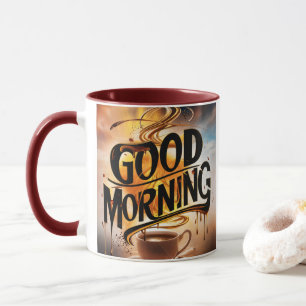 Good Morning Coffee Art #3 Mug