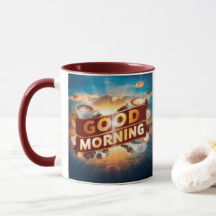 Good Morning Coffee Art #5 Mug