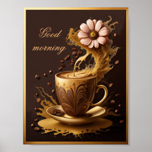 Good morning coffee Art Poster