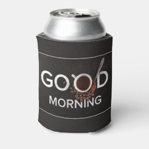 Good Morning Coffee custom monogram can cooler